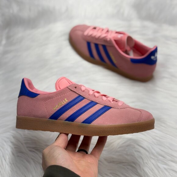 Adidas Gazelle Low Mens Sportswear Shoes Pink JI2077 NEW Size 10.5 - Picture 1 of 4